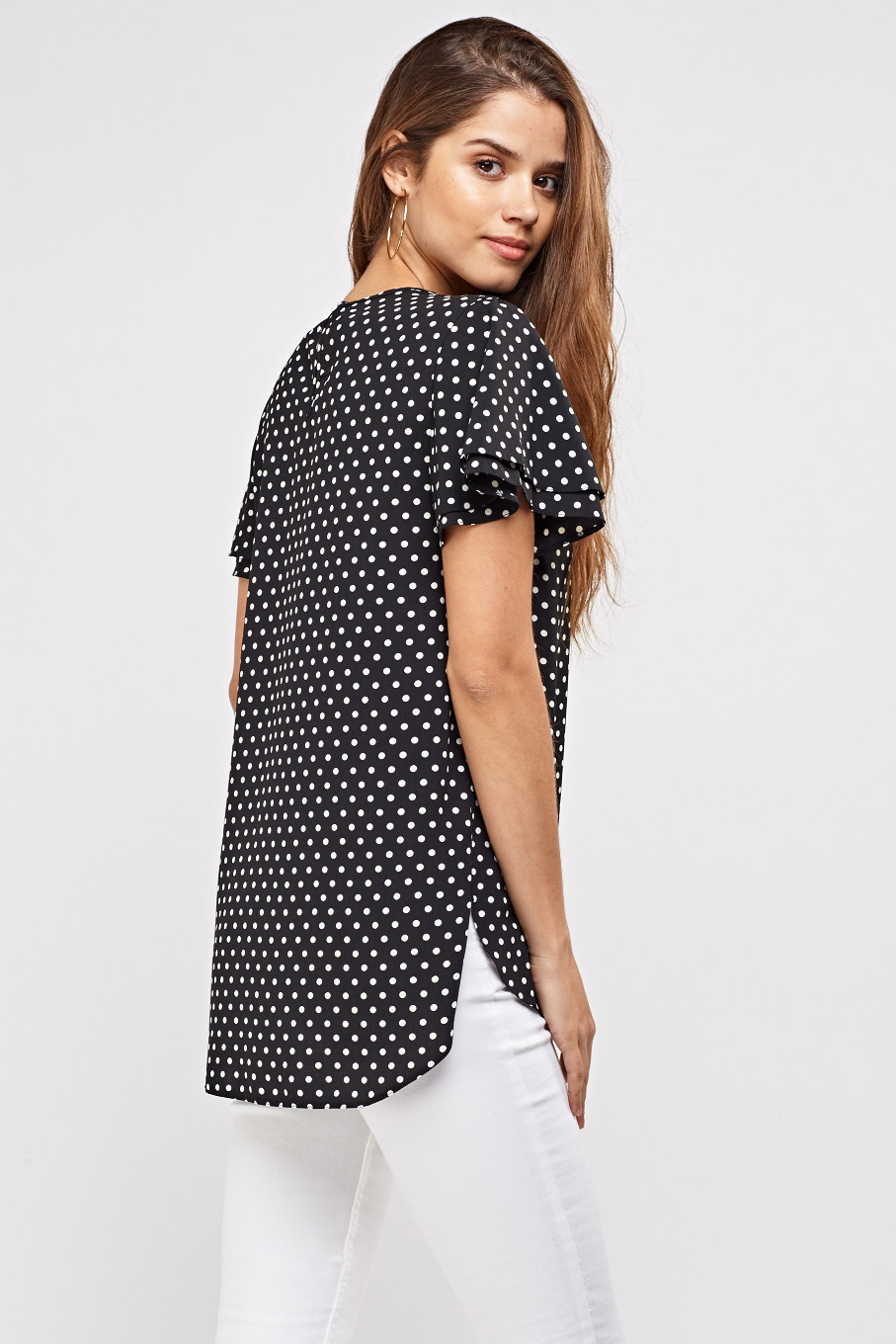 V-Neck Polka Dot Top - Just $7