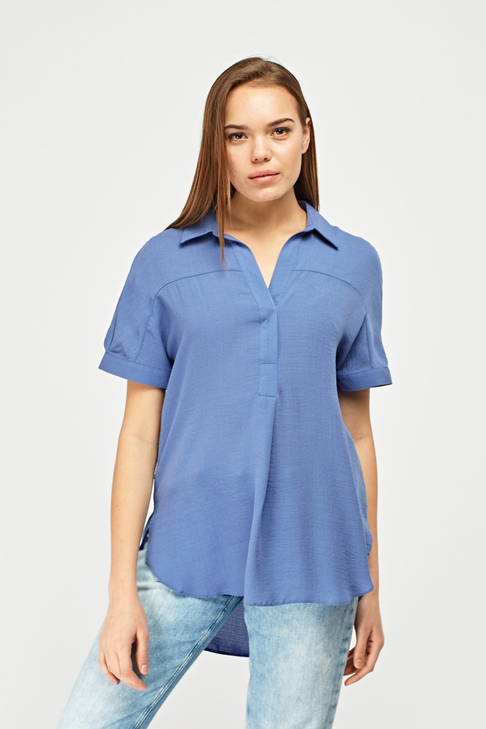 Loose Flow Chiffon Blouse - Just $3