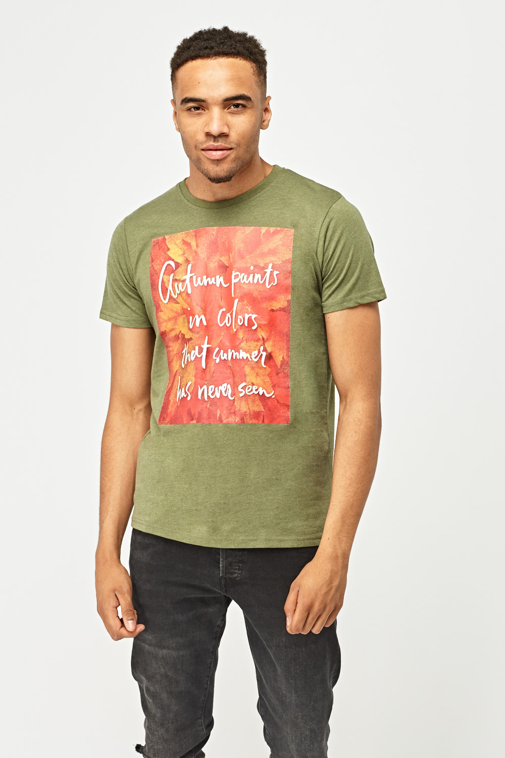Graphic Mens Print T-Shirt - Just $3