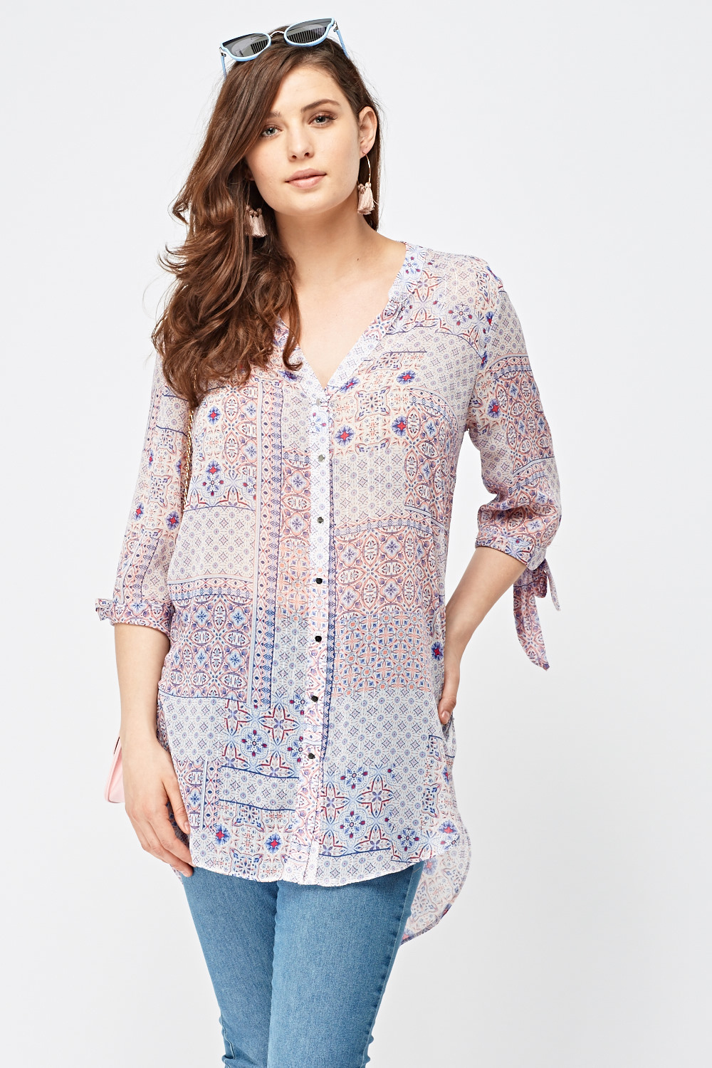 mos mosh perla tile blouse