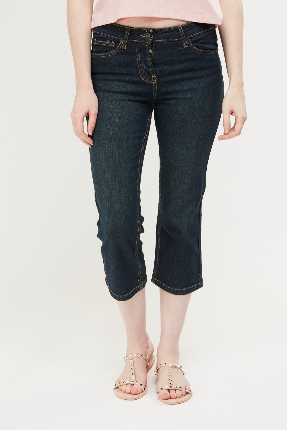 Low Waist Capri Denim Jeans - Just $7