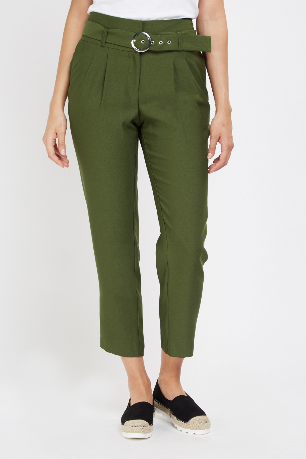 High Waist Tapered Trousers - Just $3