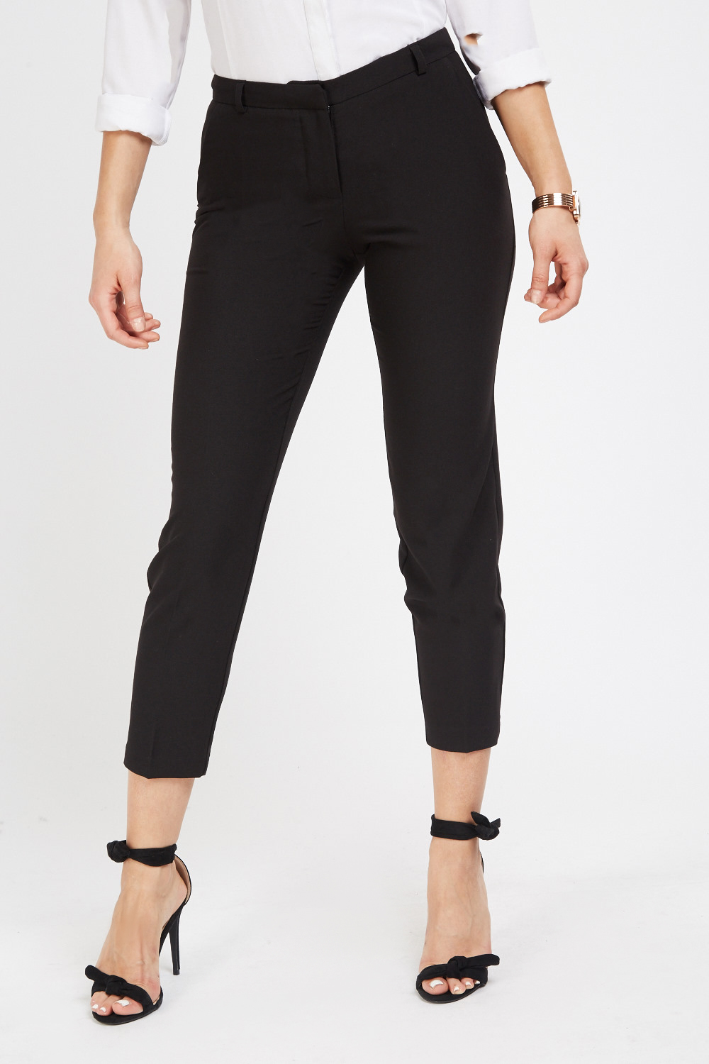 Ankle Grazer Tapered Trousers - Just $7
