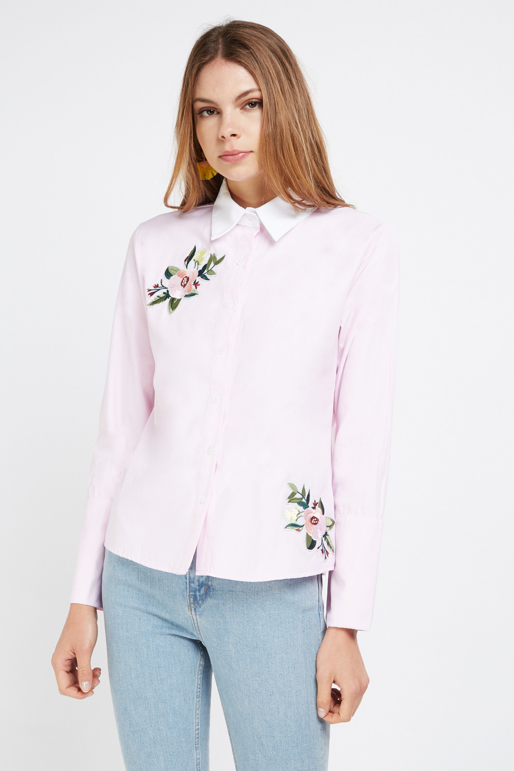 pressed flower shirt