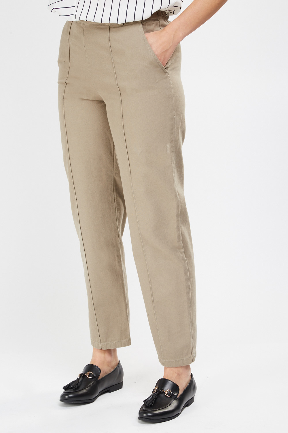 Straight Cut Peg Trousers - Just $3