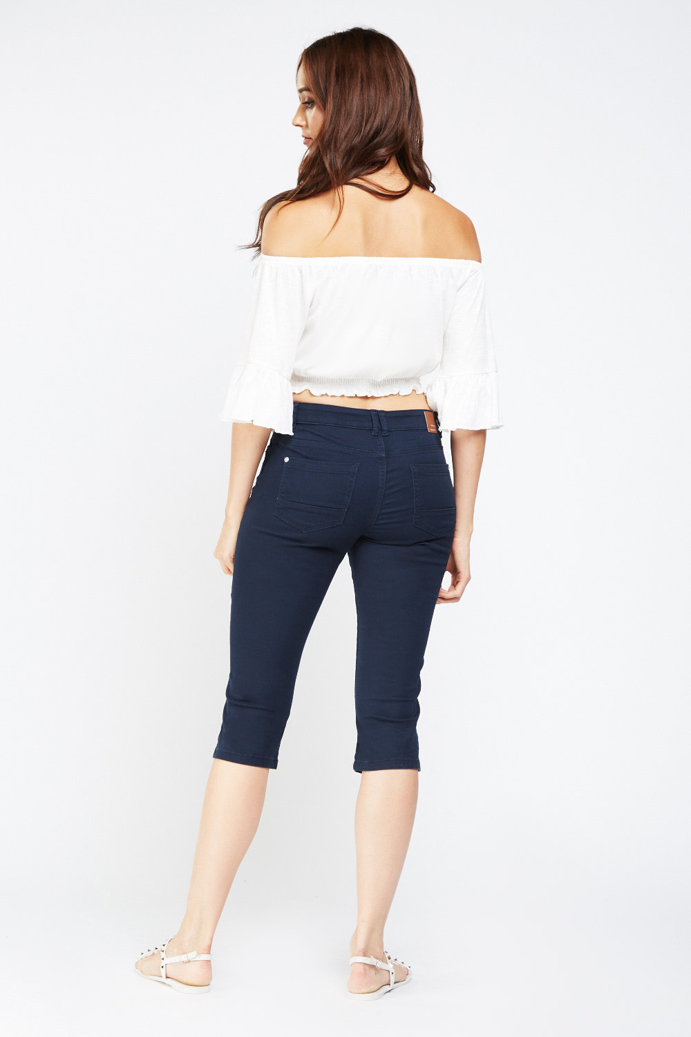Low Rise Skinny Fit Crop Jeans - Just $3
