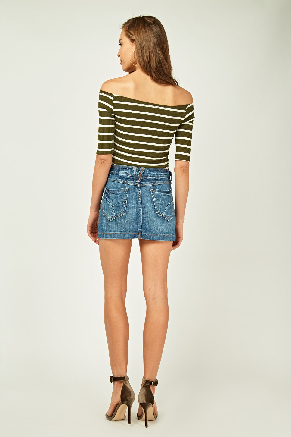Mini Denim Basic Skirt - Just $7
