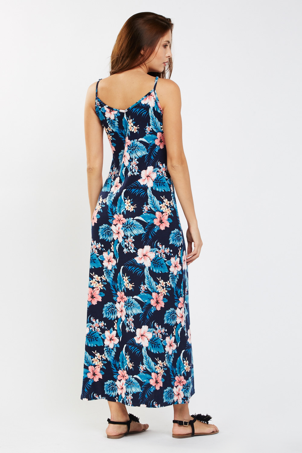 Tropical Print Maxi Dress - Just $6