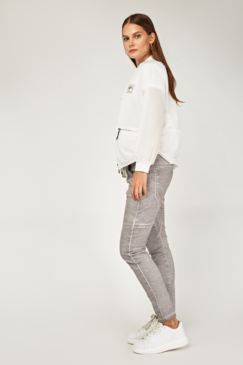 low rise skinny trousers