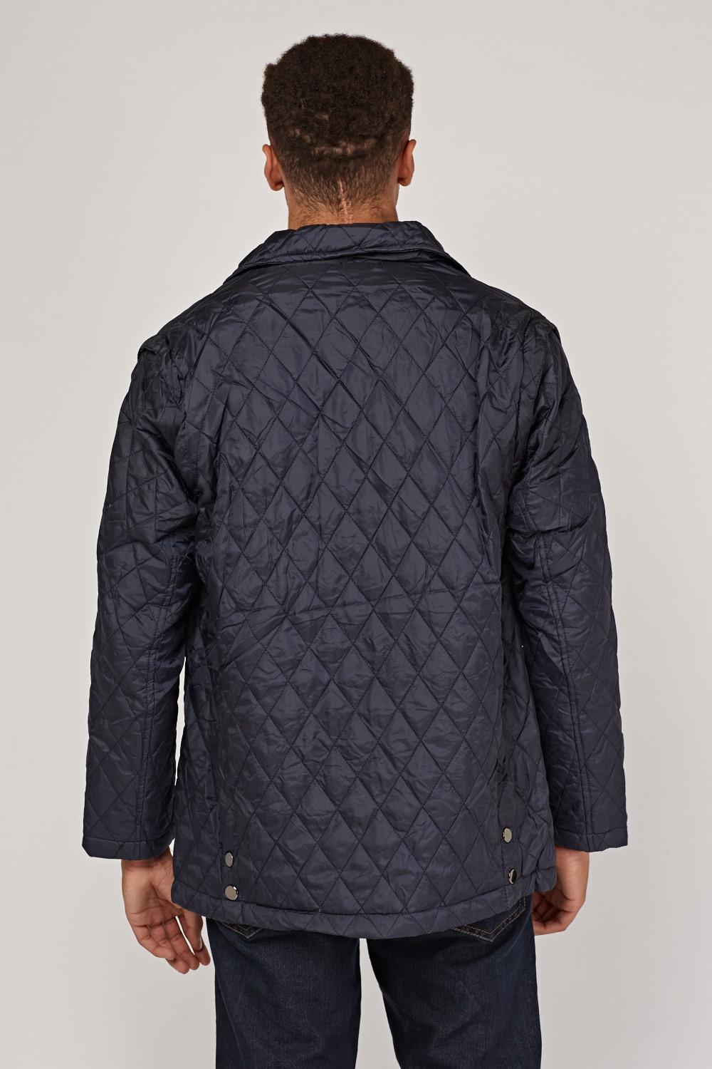 Download Diamond Quilted Detachable Sleeve Jacket - Just $7