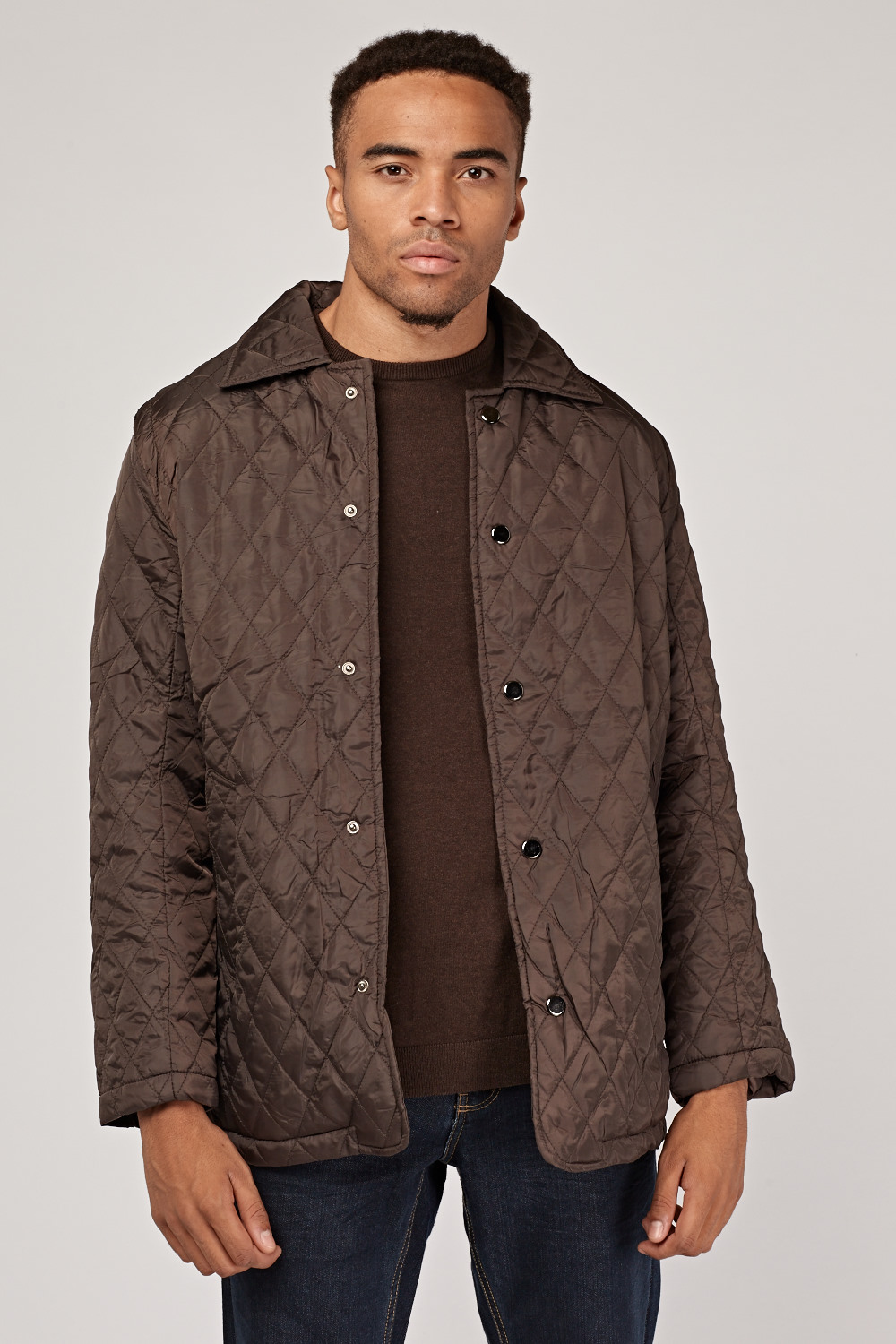Diamond Quilted Detachable Sleeve Jacket - Just $7