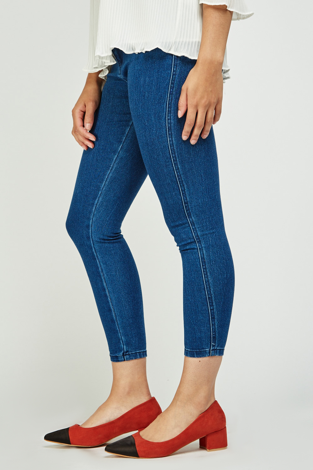 ankle grazer jeggings