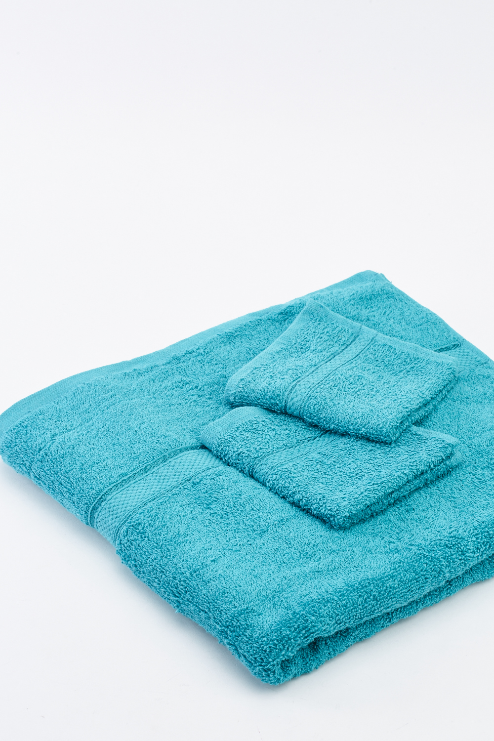 Teal Cotton 3 Piece Towel Set - Just $7