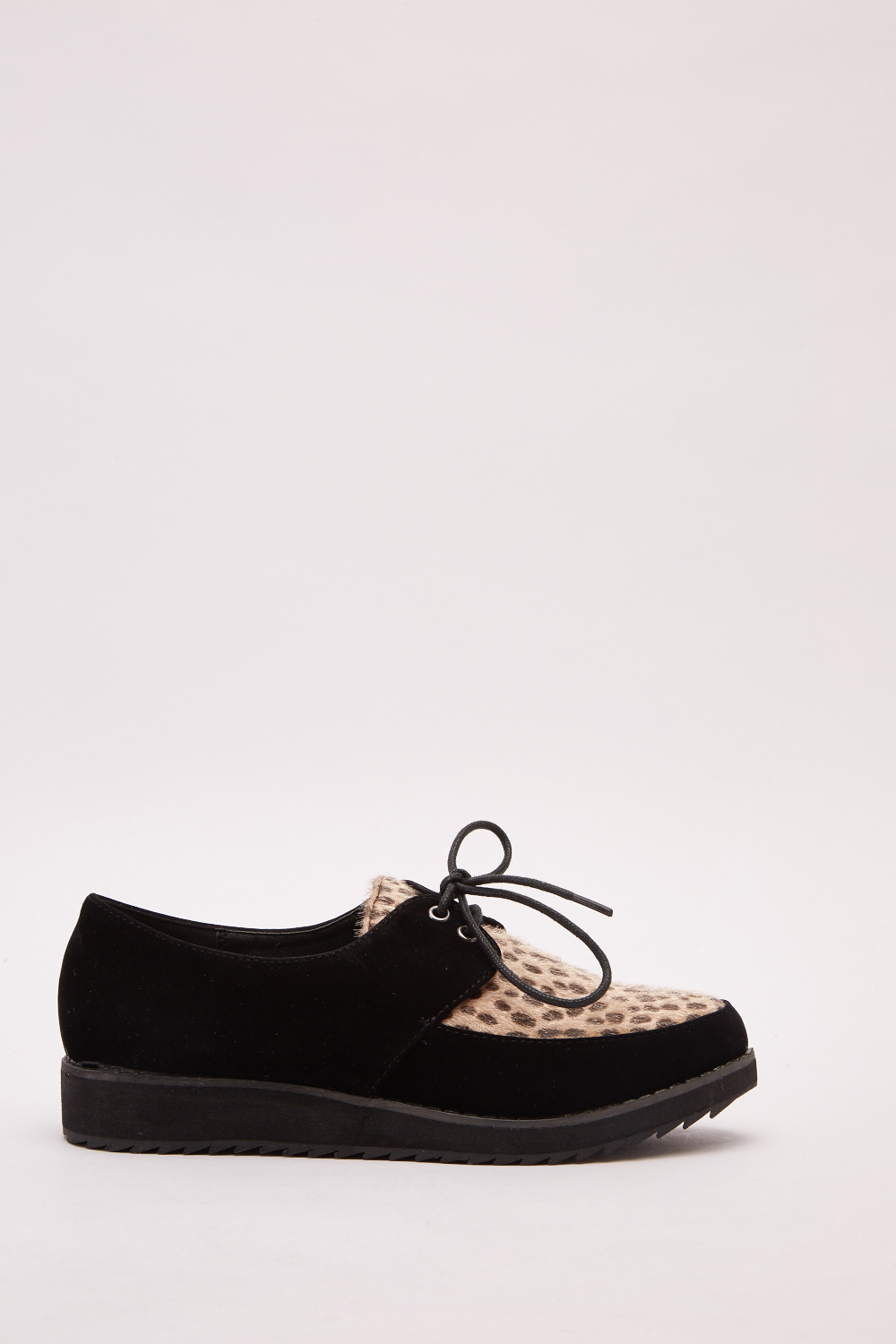 Cheetah Print Suedette Creepers - Just $6