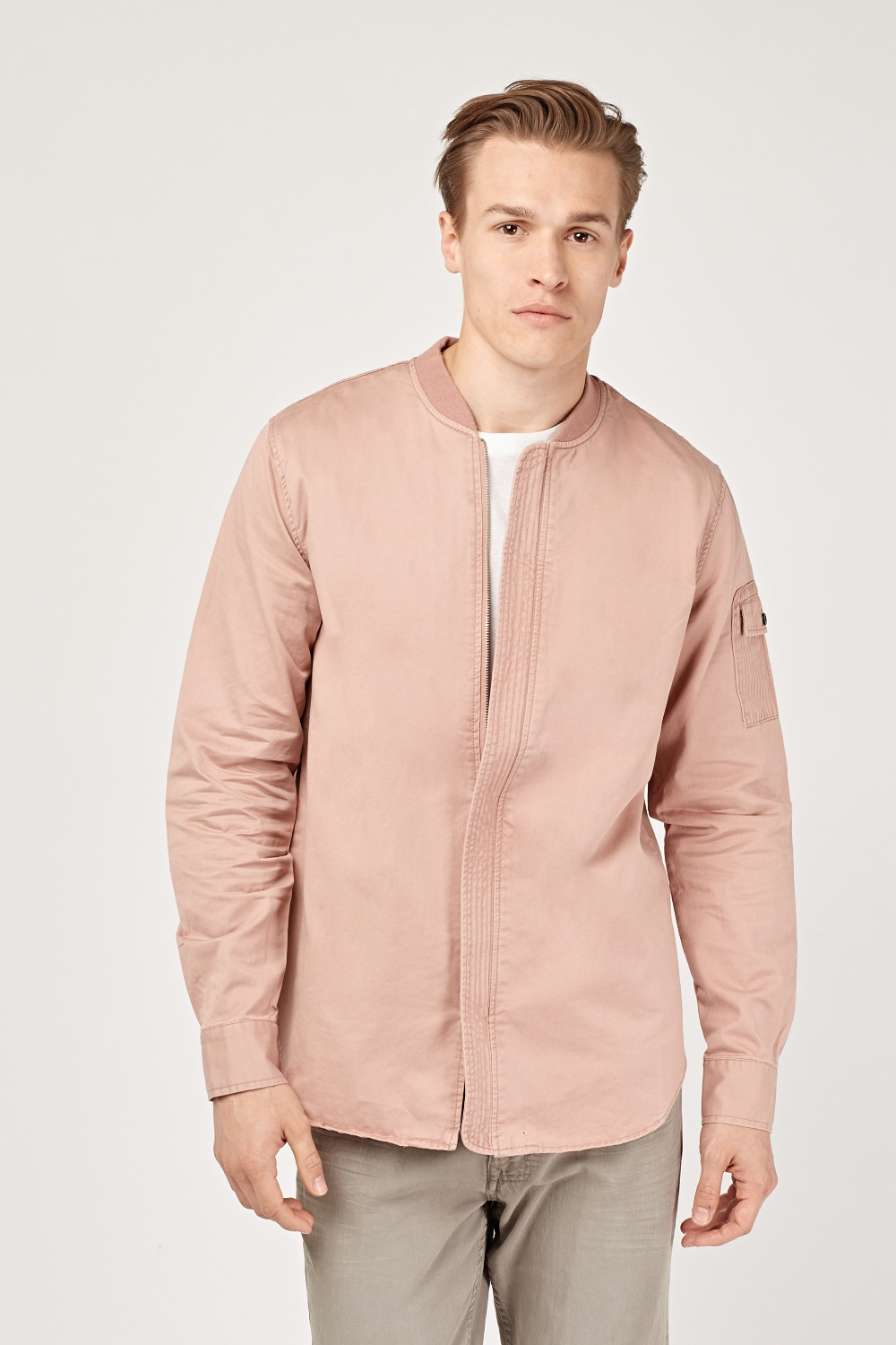 Dusty Pink Denim Jacket - Just $7