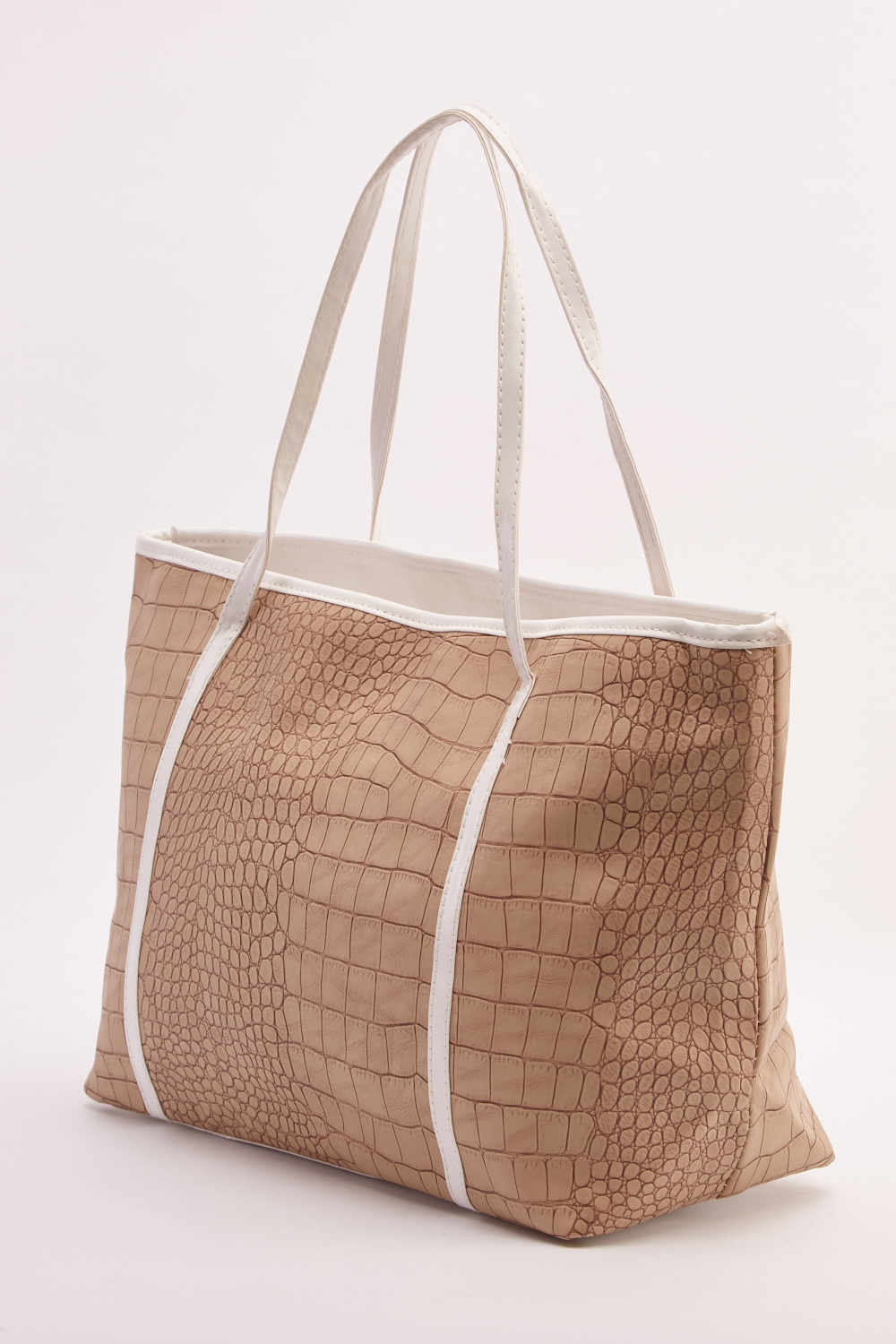 Download Mock Croc Textured Tote Bag - Just $6