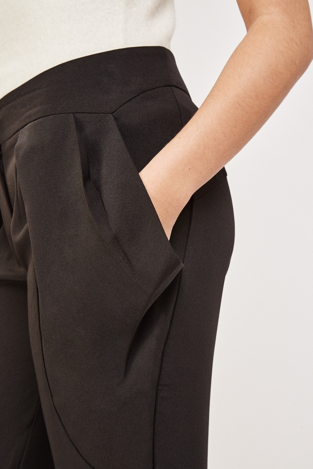 Draped Side Tapered Trousers - Just $3