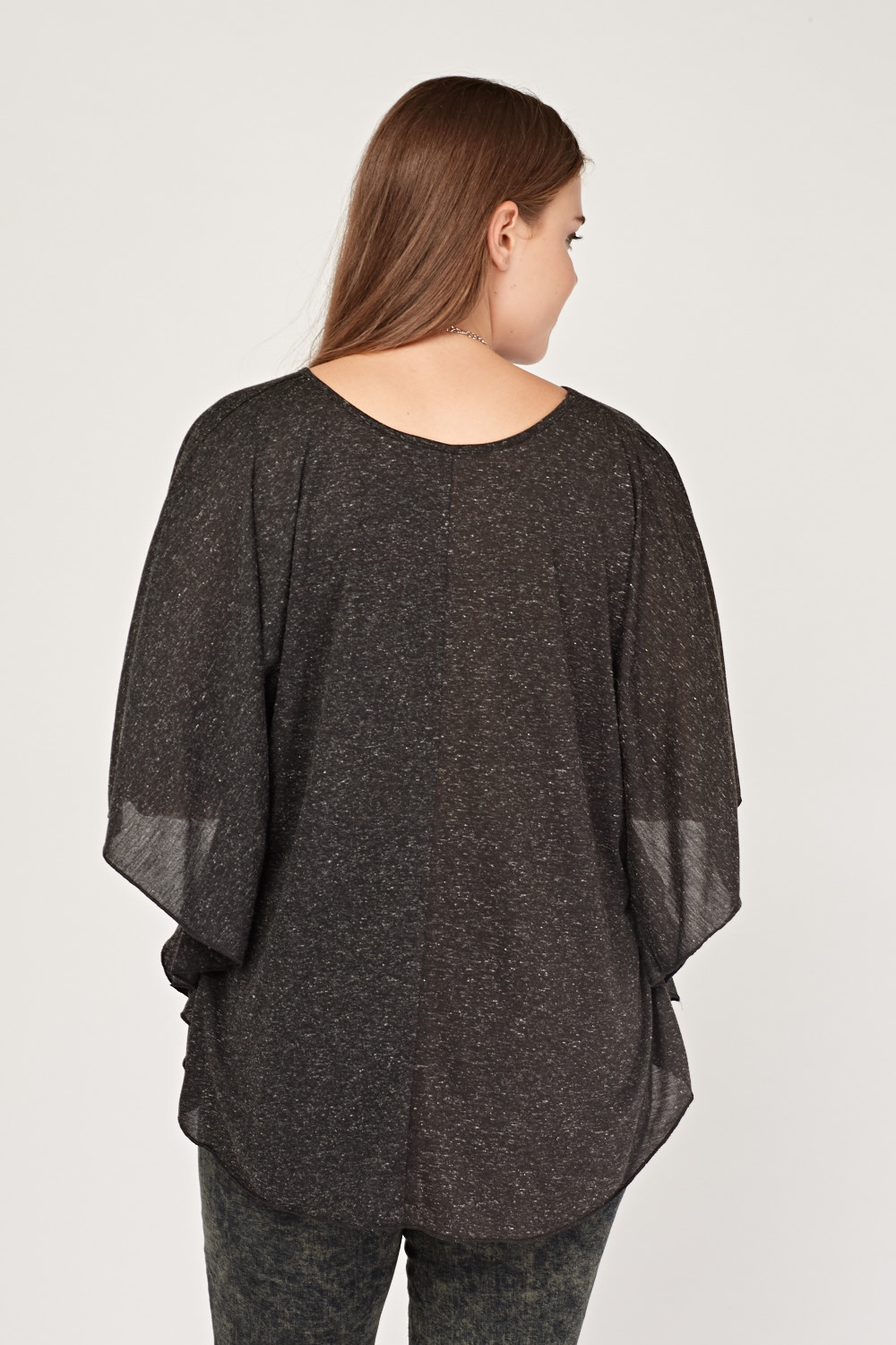 Circular Sleeve Speckled Top - Just $7