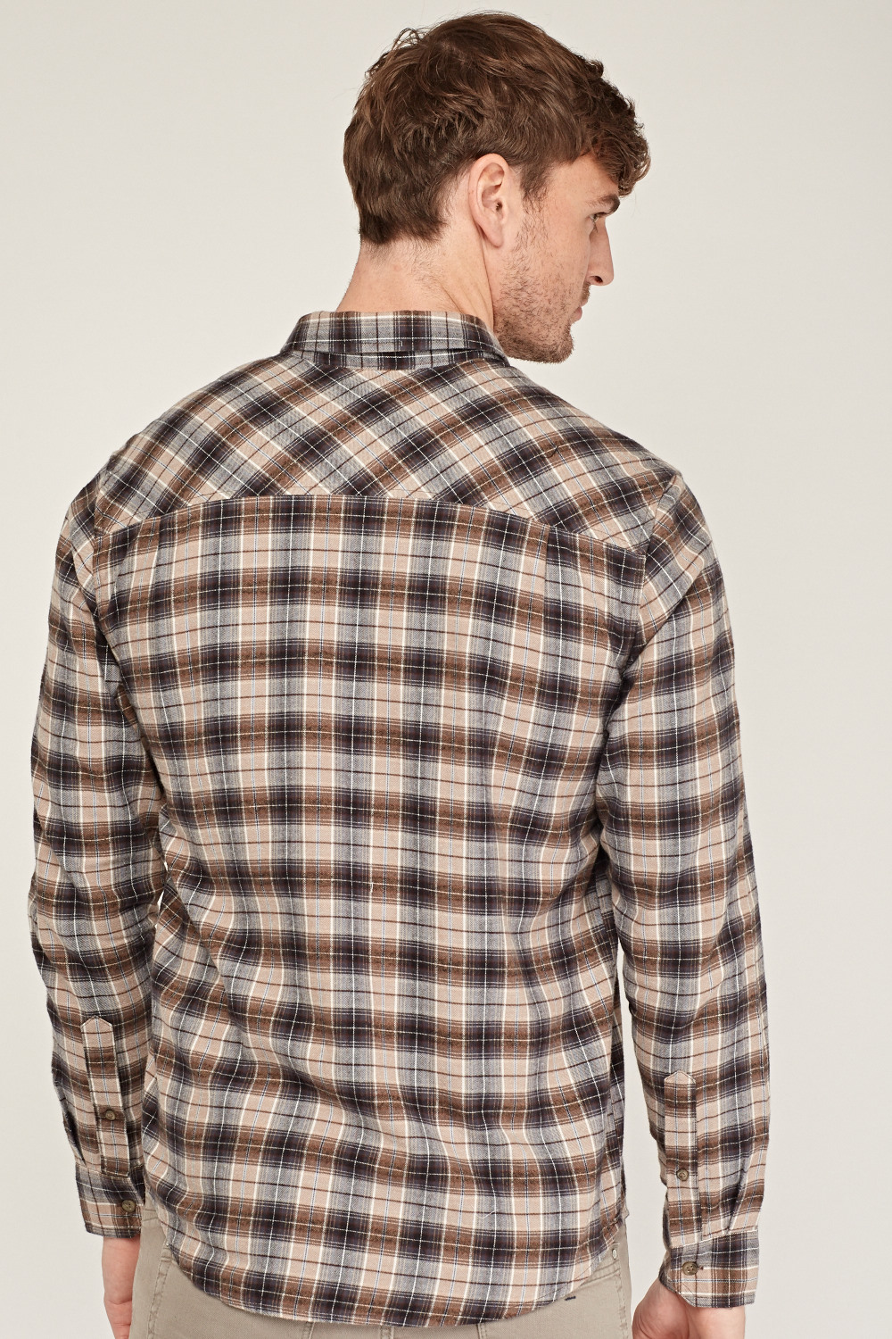 Gingham Checked Mens Shirt - Just $7