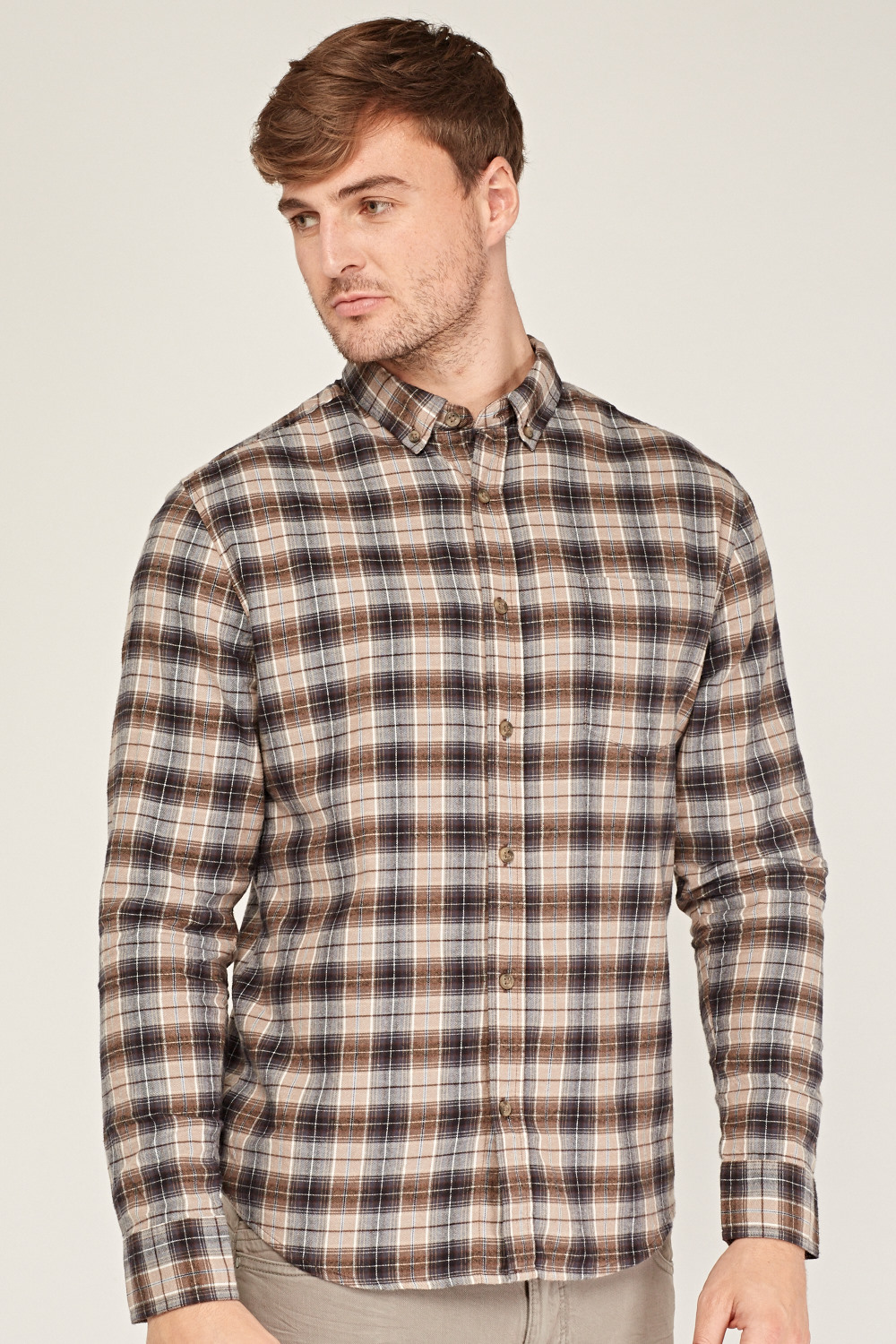 Gingham Checked Mens Shirt - Just $7