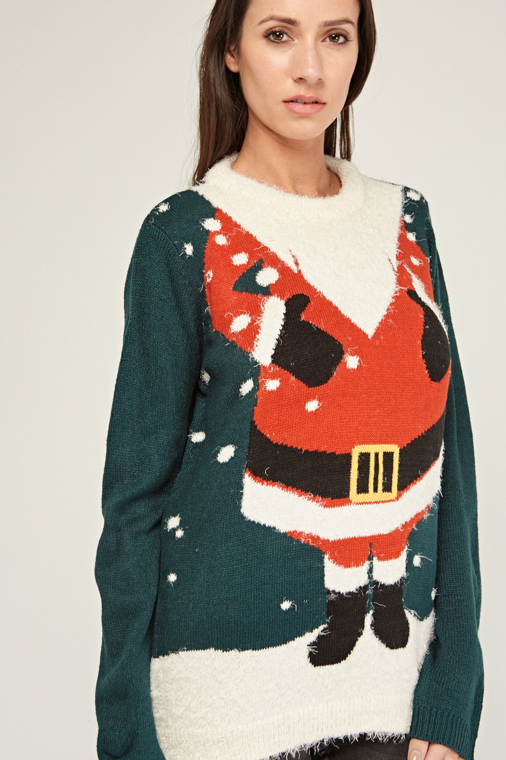 Santa Claus Christmas Knit Jumper - Just $6