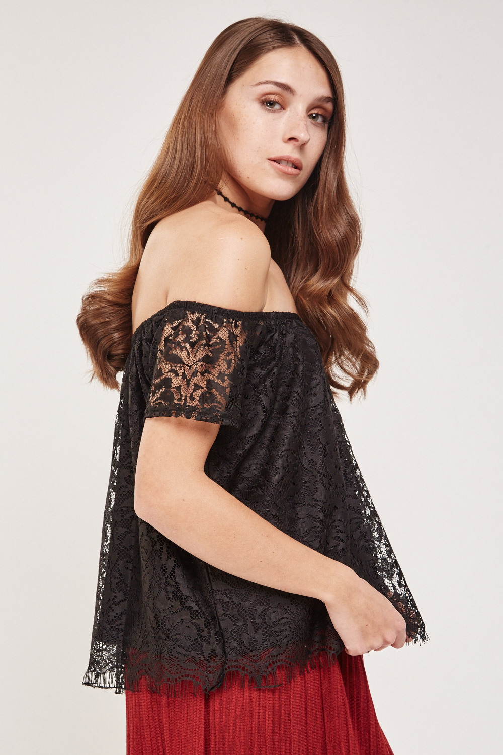 girls bardot top