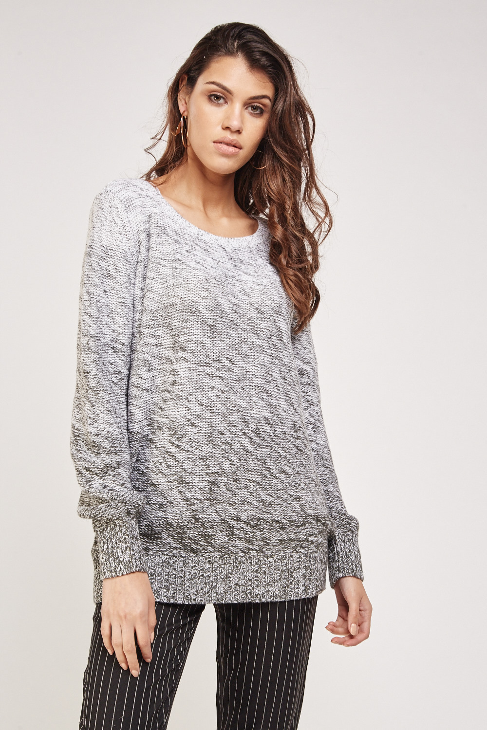 Speckled Knitted Ombre Jumper - Just $7