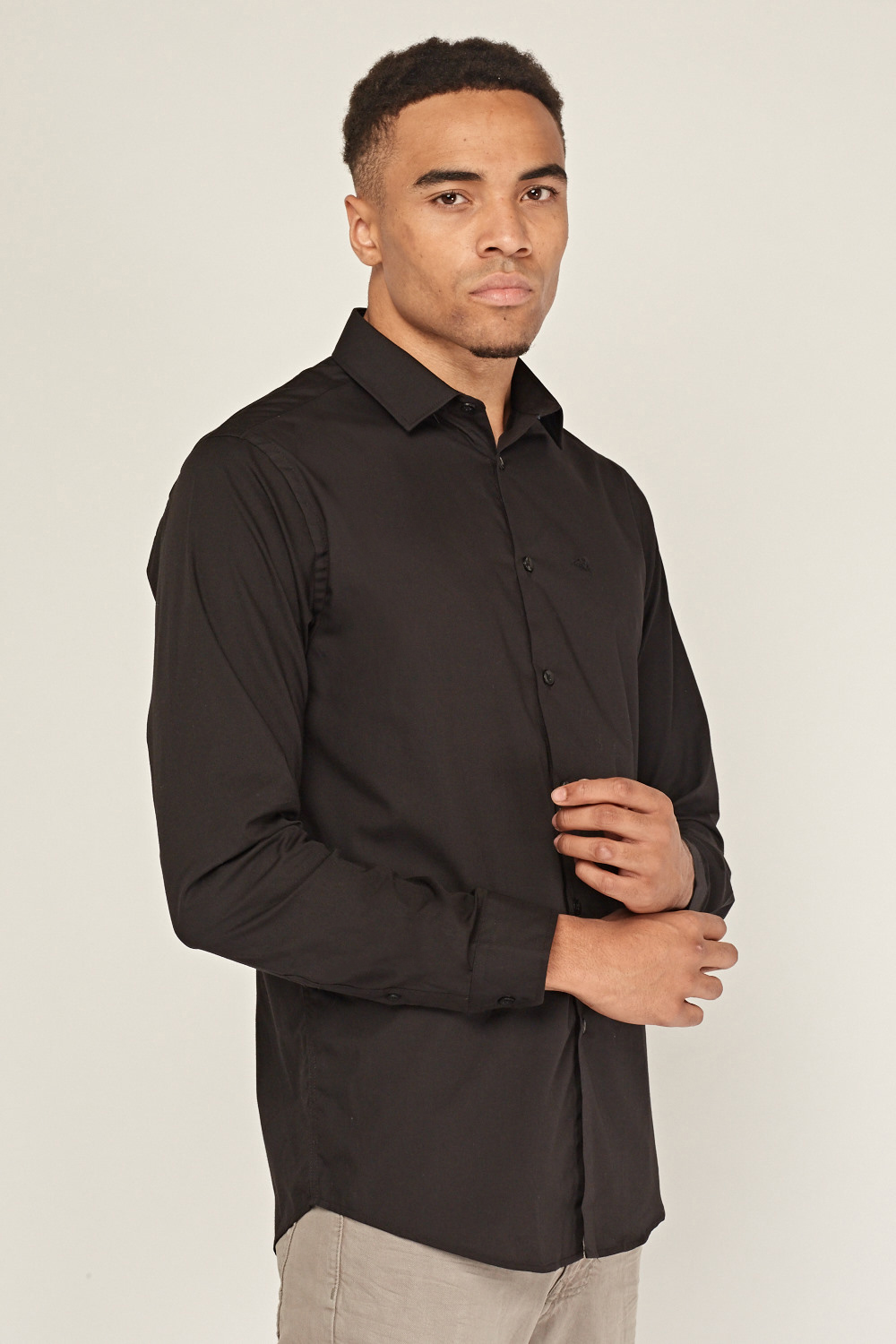 long sleeve fitted shirts men