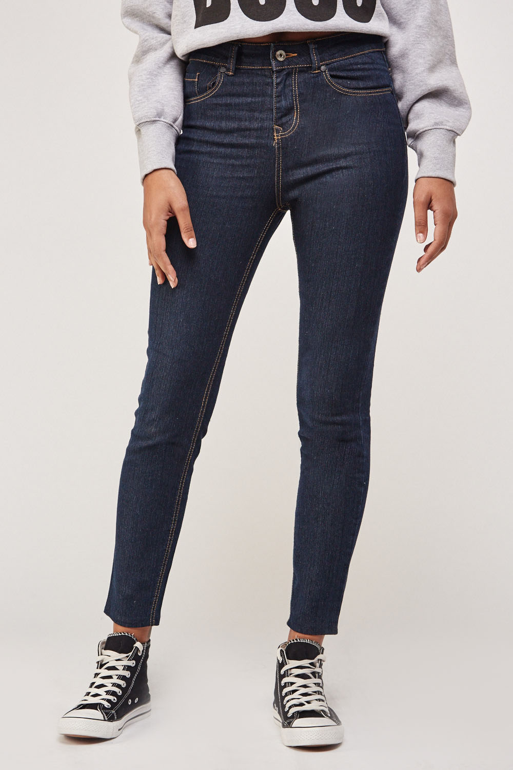 Skinny Ankle Length Denim Jeans - Just $3