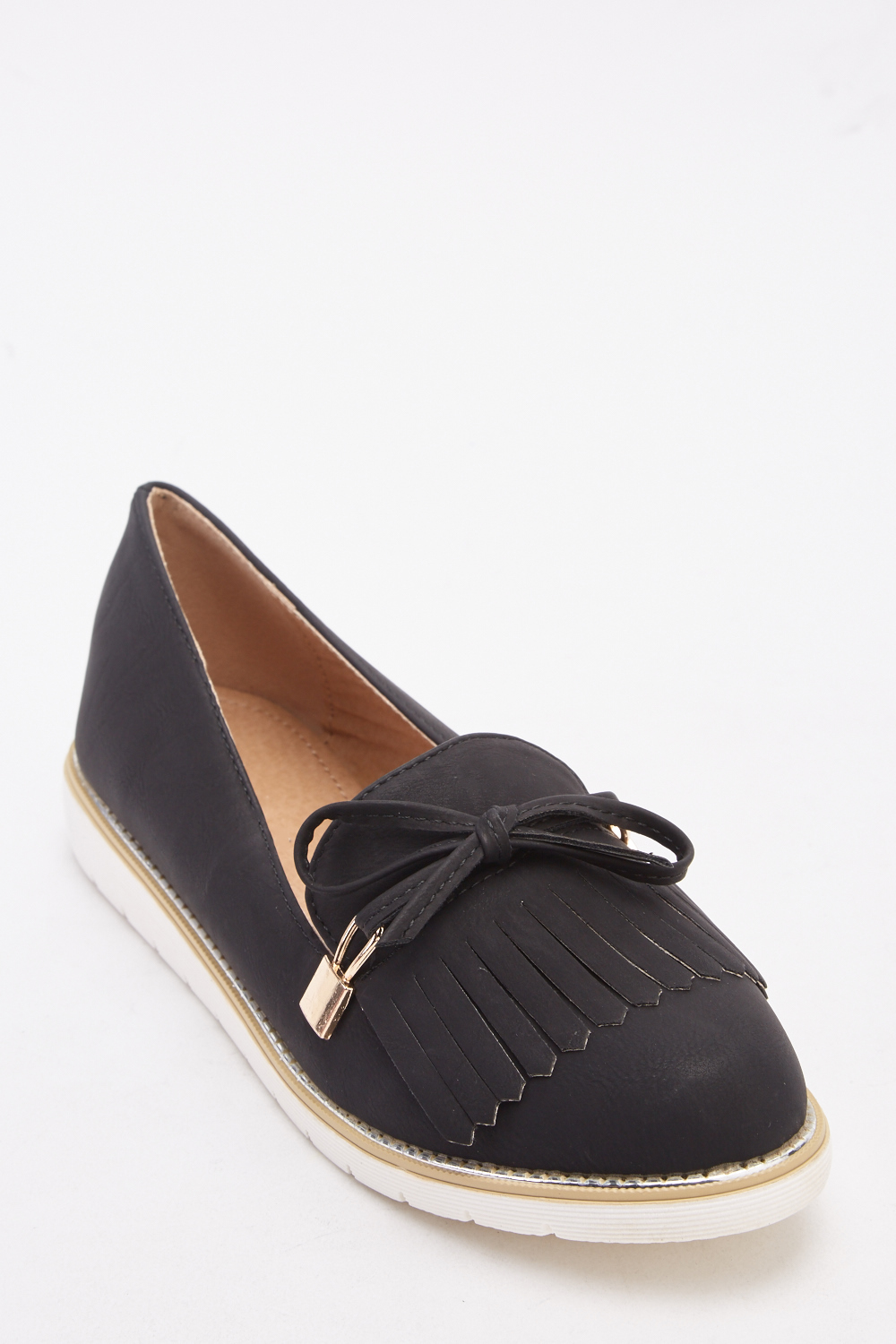 bow front loafers