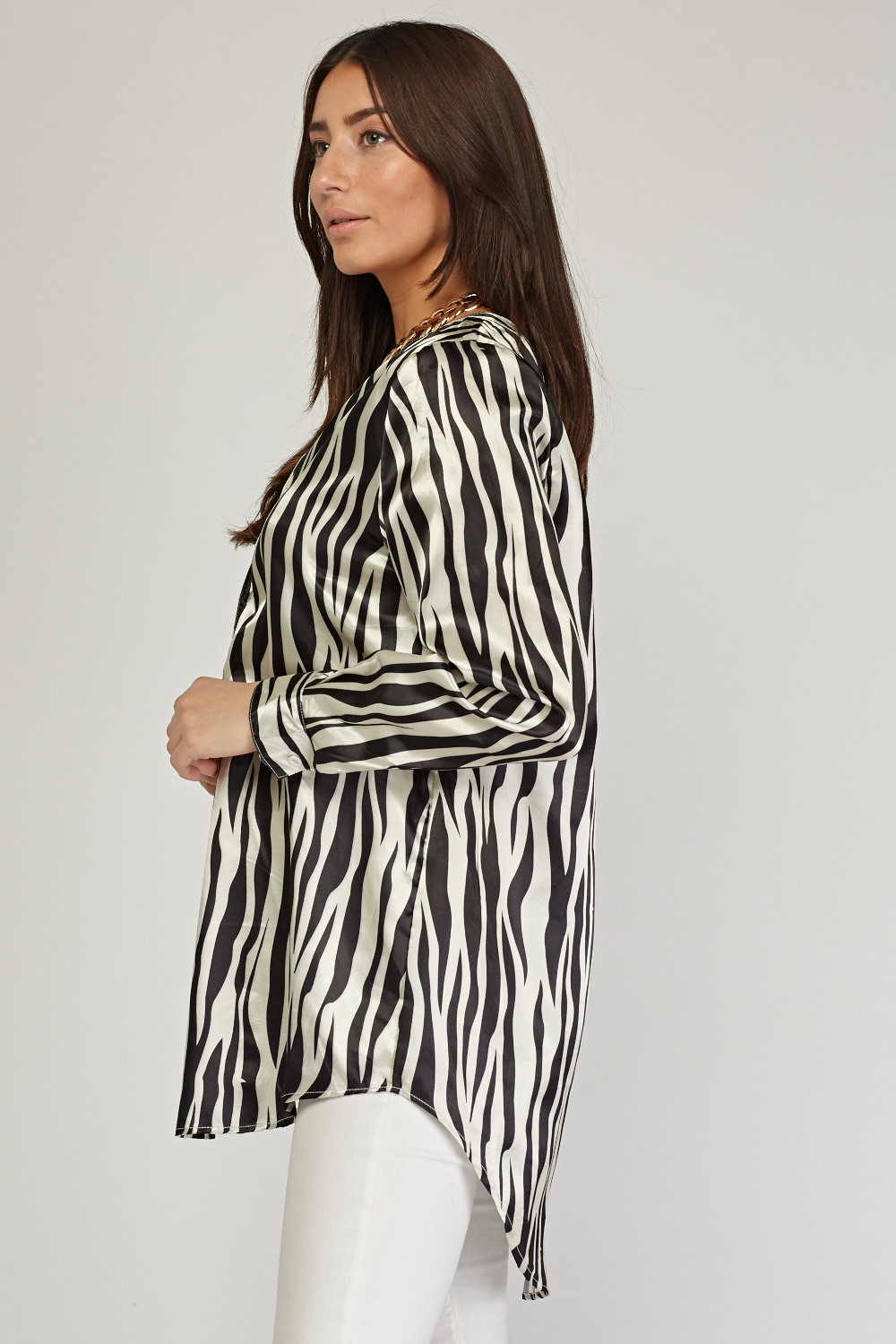 Zebra Print Oversized Blouse - Just £5
