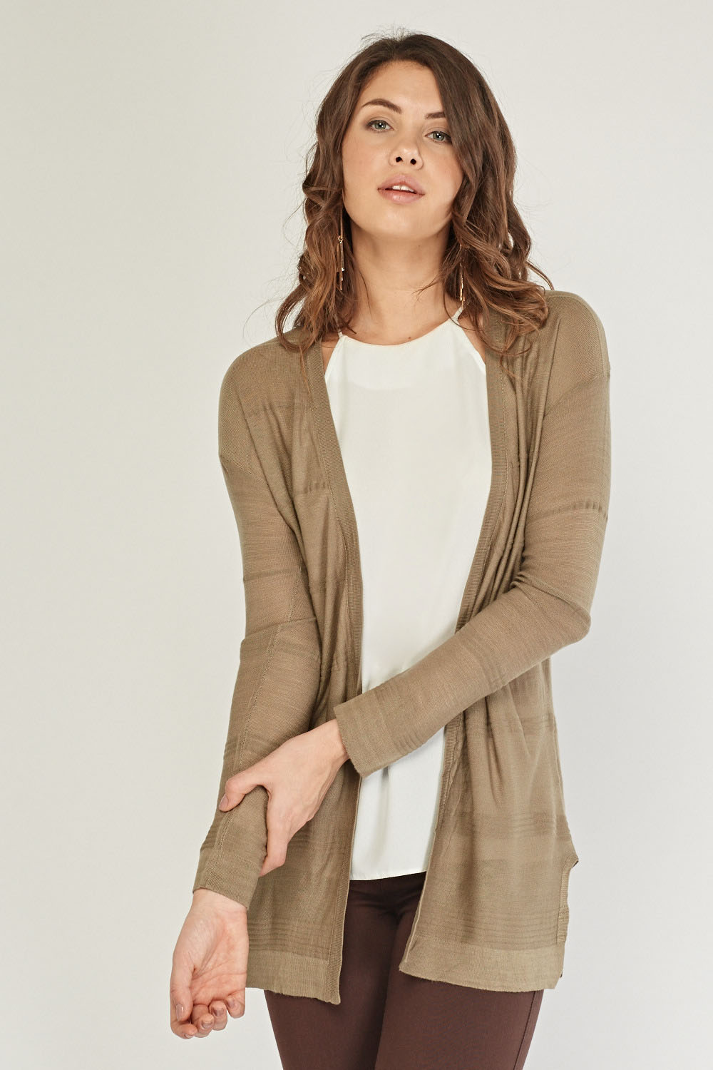 Open Front Knit Cardigan - Just $3