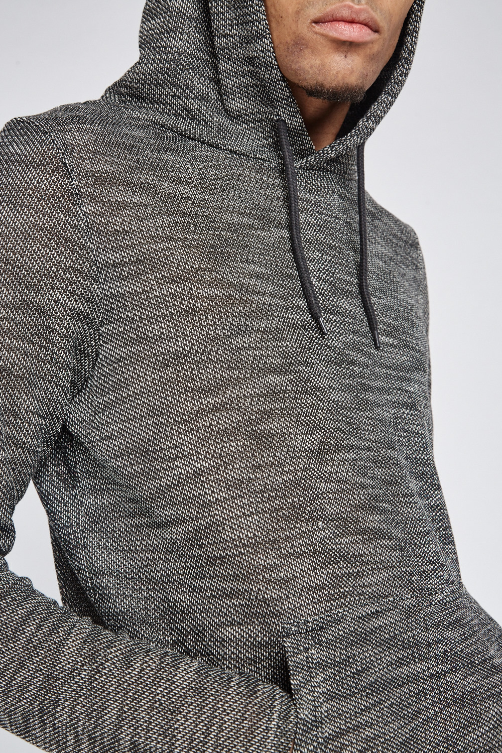 Speckled Thin Knit Hoodie - Just $6