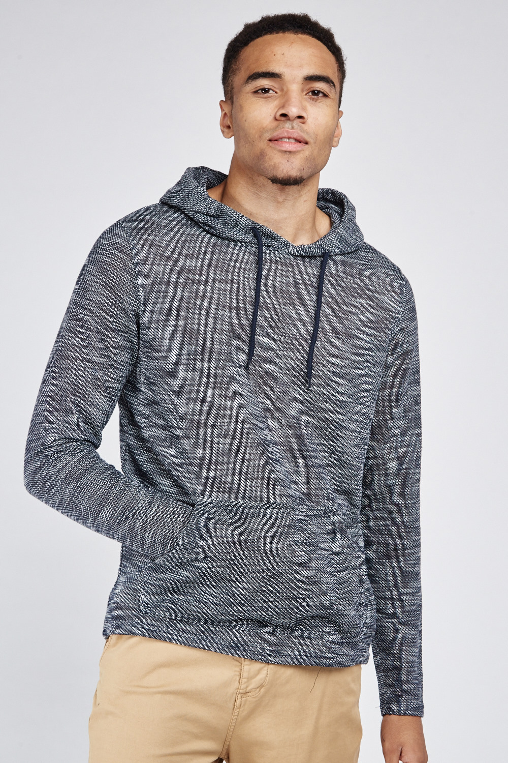 thin knit hoodie