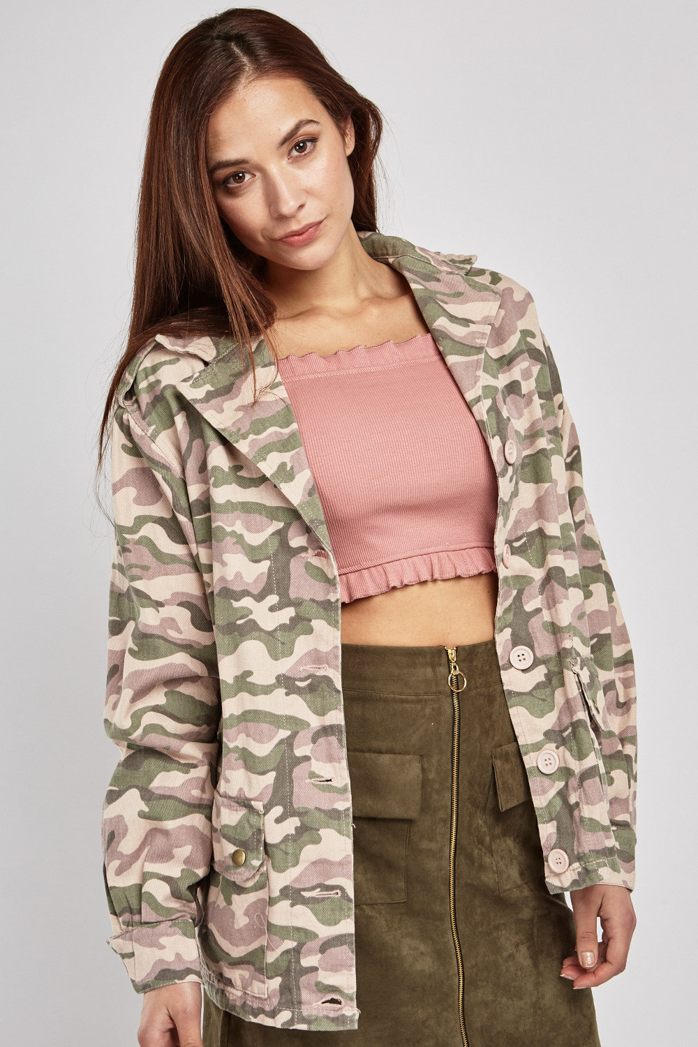 Download Pocket Flap Front Camo Over-Shirt - Just $3