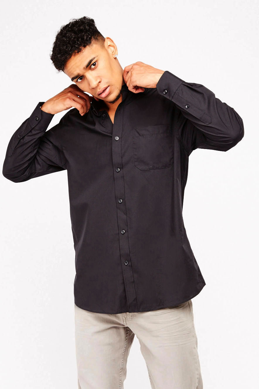 Long Sleeve Plain Shirt - Just $7