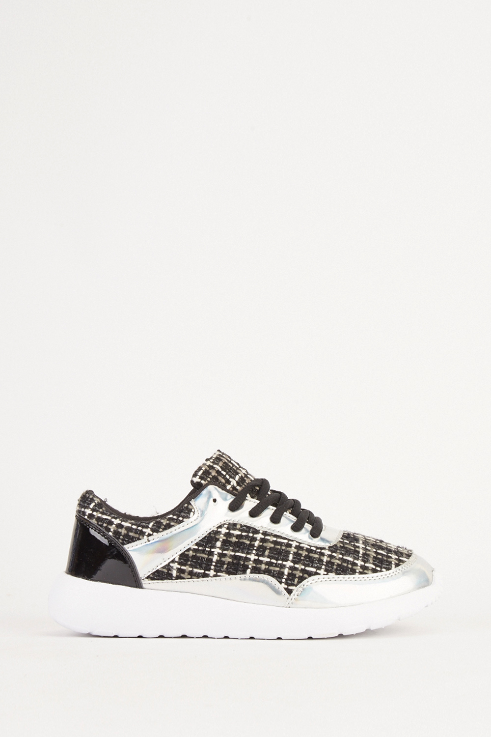 checkered trainers