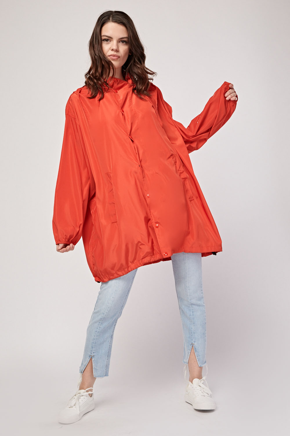 Oversized Hooded Rain Jacket - Just $7