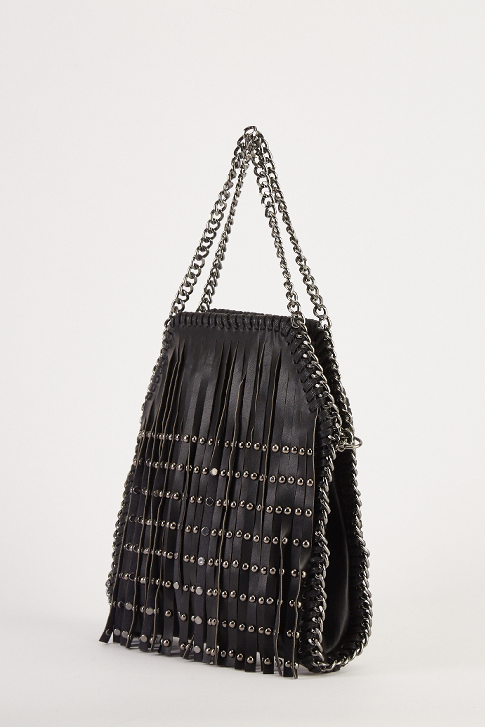 Tassel Studded Front Chain Strap Bag - Just $6