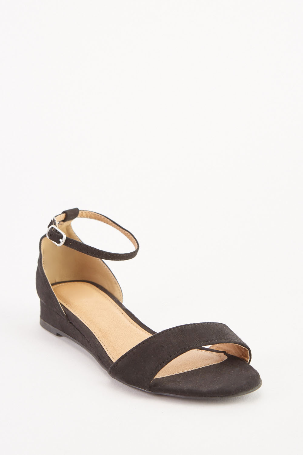 Low Wedge Ankle Strap Sandals - Just $7