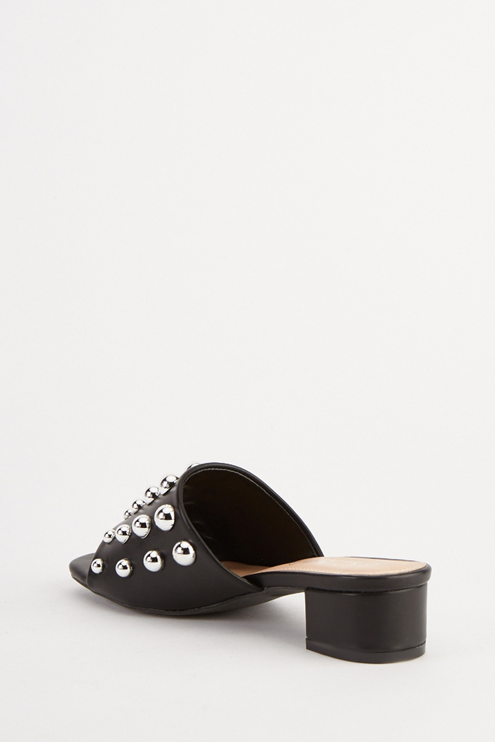 Studded Black Mule Shoes - Just $7