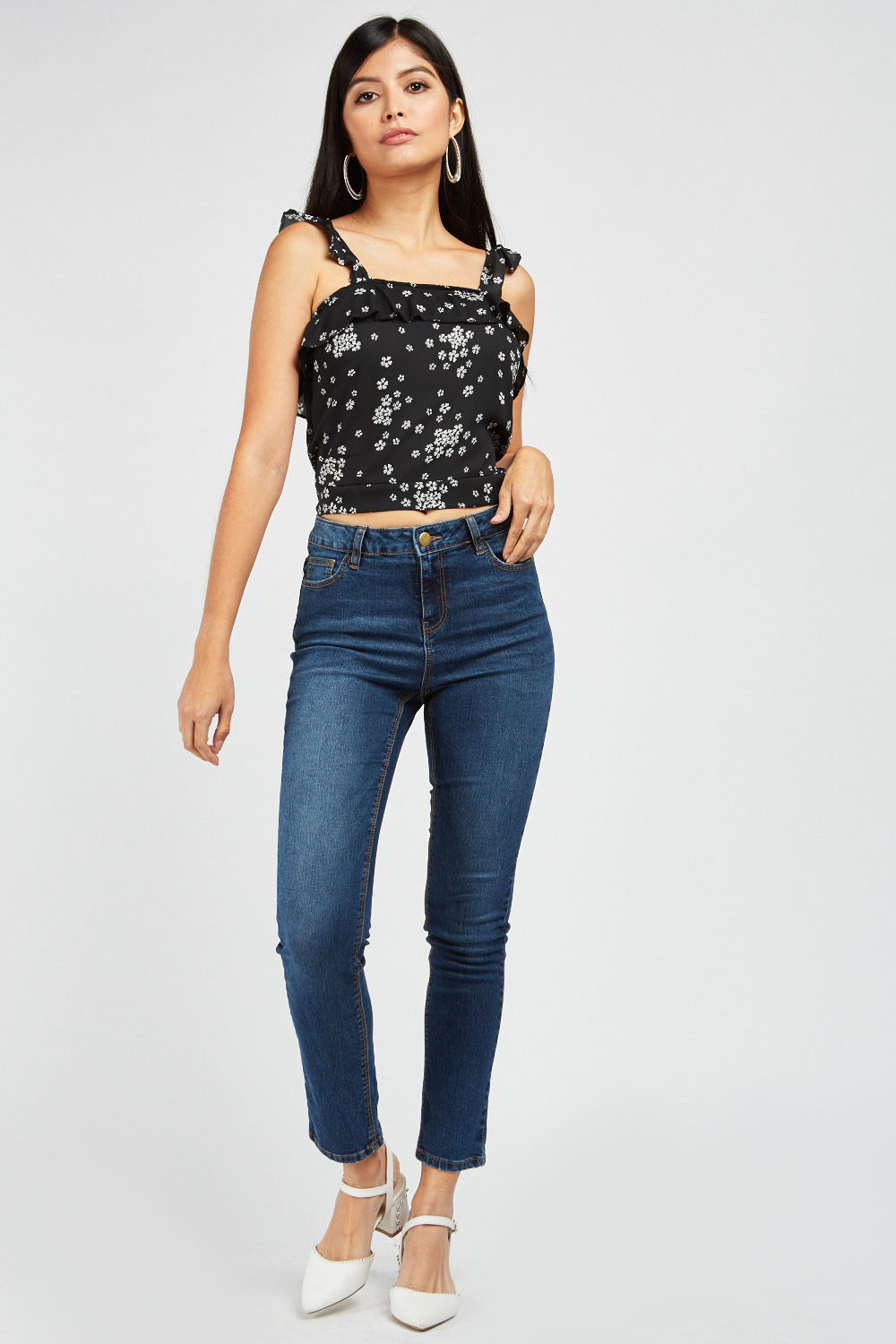 Skinny Fit Low Waist Jeans - Just $7