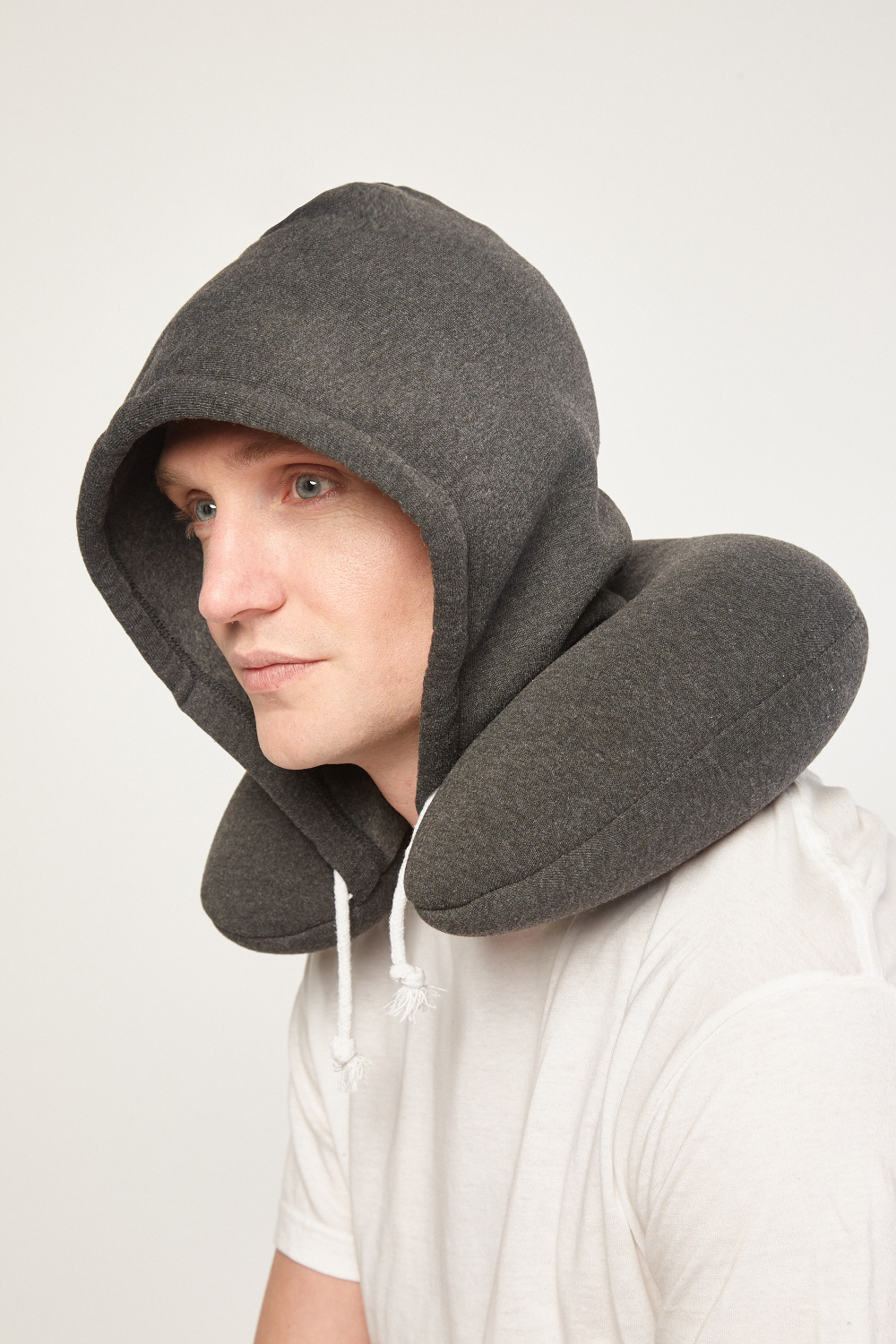 hooded neck travel pillow
