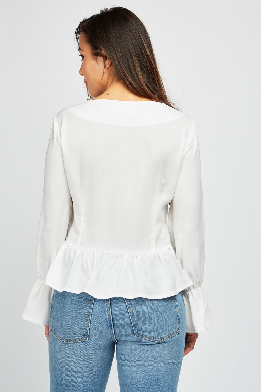 Lace Up Corset Style Blouse - Just $7