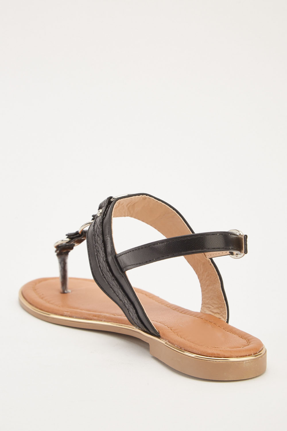 Ankle Strap Flat Sandals - Just $3