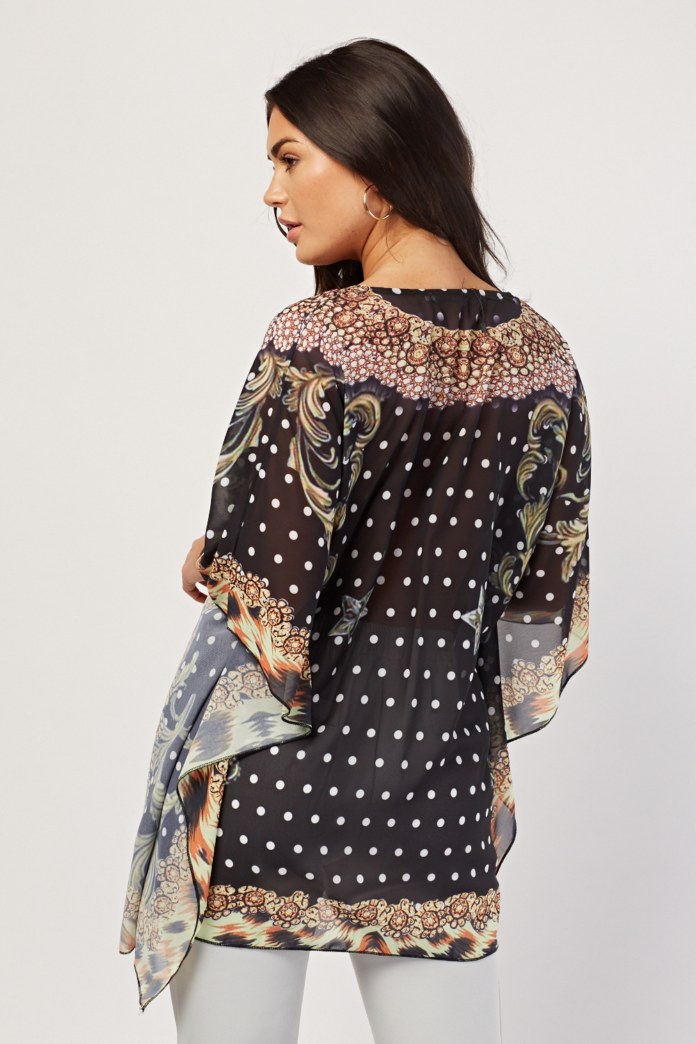 pola kaftan blouse