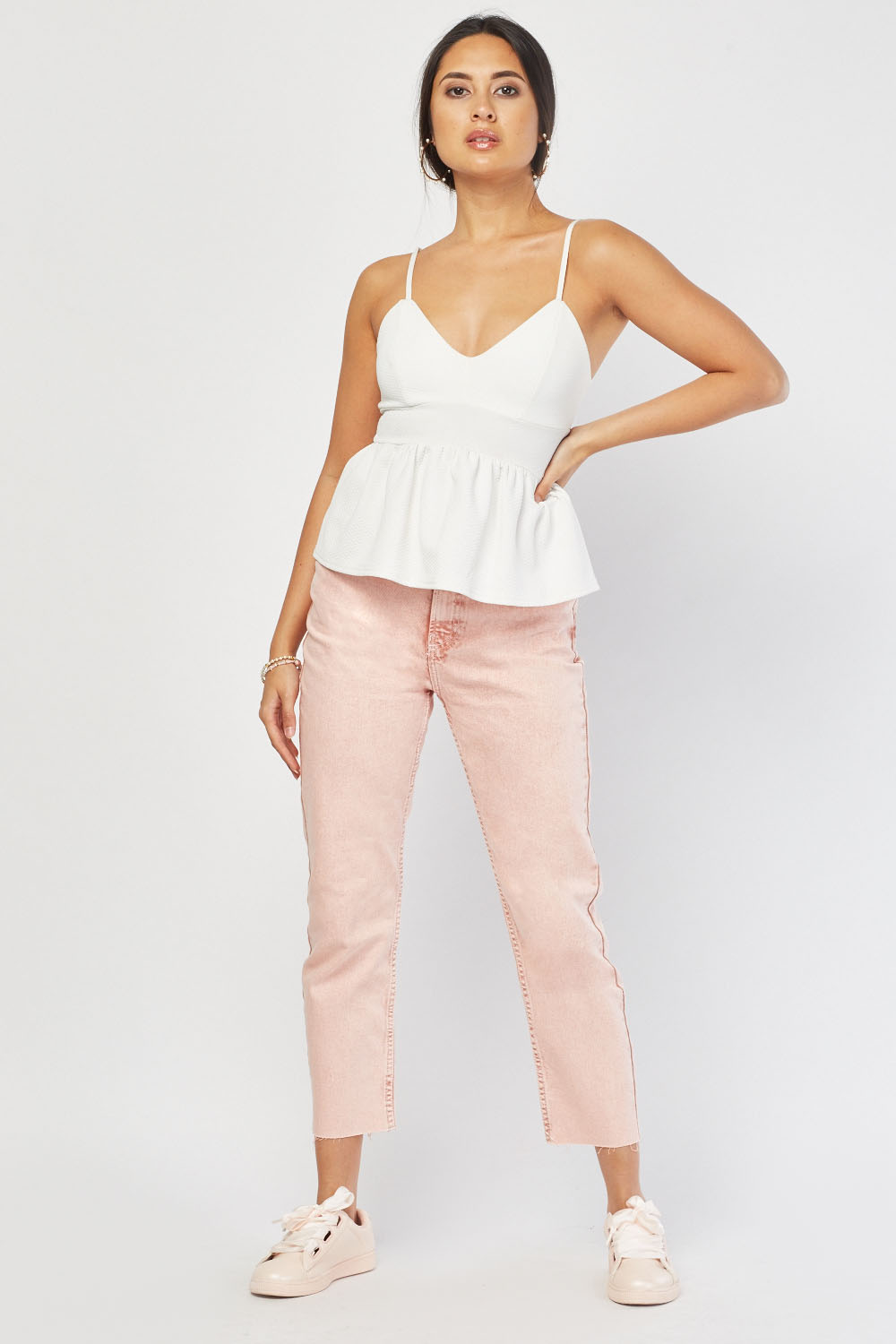 light pink mom jeans