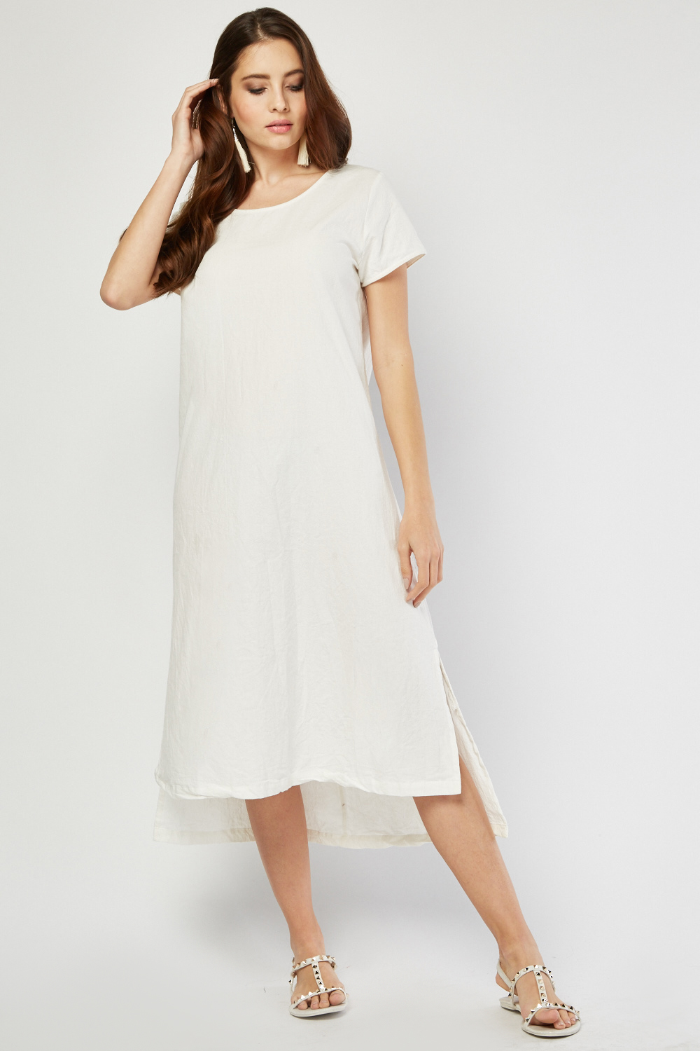 midi plain dress