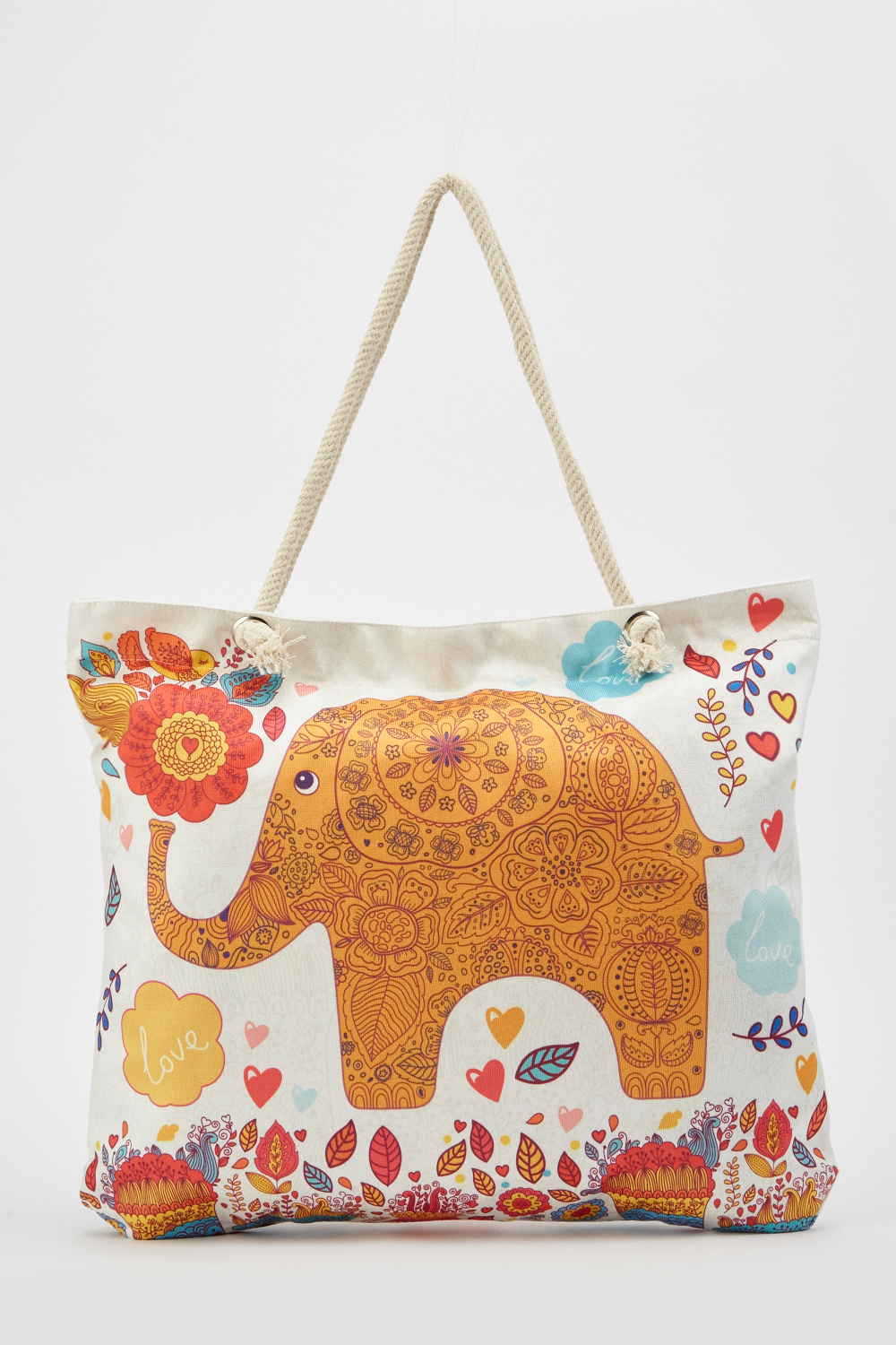 Elephant Printed Tote Bag - Just $7