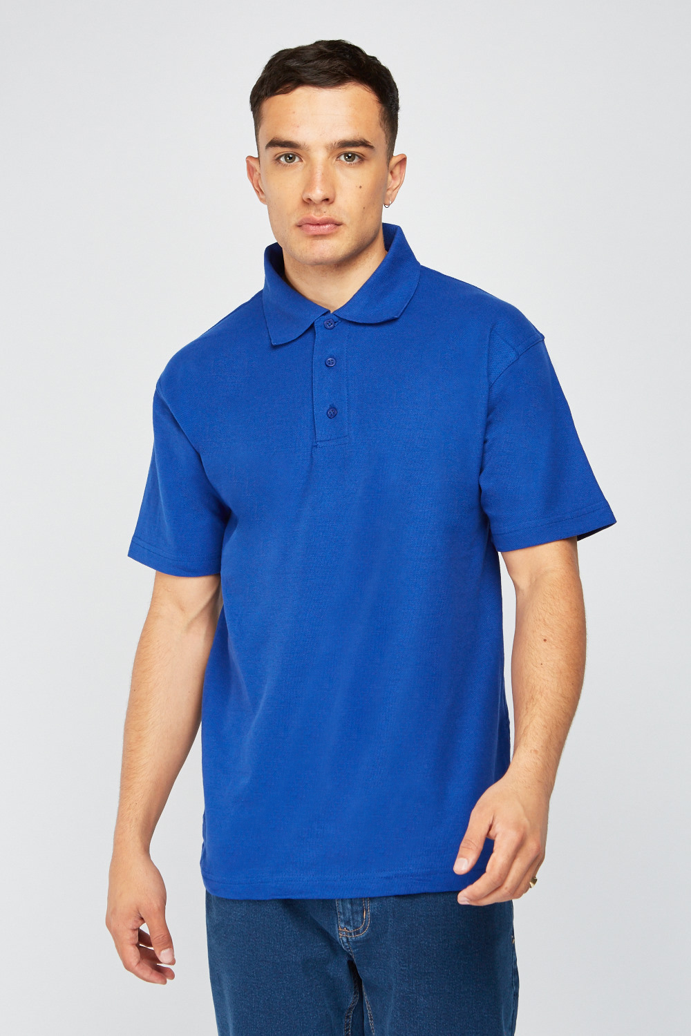 Pack Of 3 Royal Blue Polo Shirts - Just $7